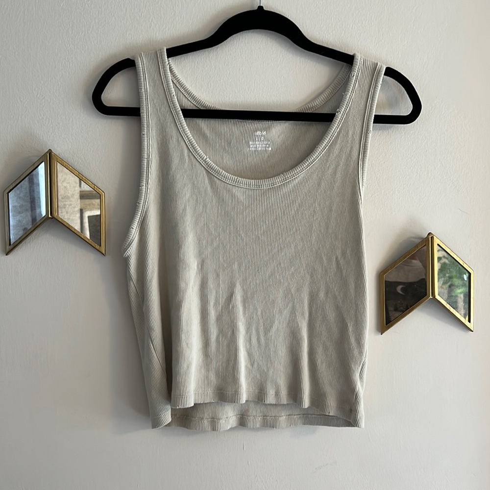 Aerie distressed crop tank